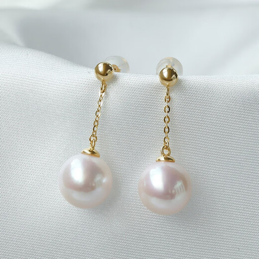 Queen of Pearls Elegant 10-11mm Freshwater Pearl Earrings Fashionable Freshwater Pearl Earrings for Girlfriend’s Birthday Gift
