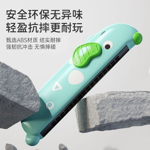 Kindermundkindermarmonika Besonderes Blaseninstrument für Babys Echtes frühkindliches Spielzeug für Anfänger und Kinder -Cartoon -Spielzeug Weier Pink [16 Löcher] Cartoon Welpe Harmonica