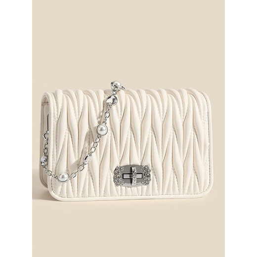 Hermes (HERMES) armpit bag for women 2025 new spring and summer white niche design fashionable and versatile one-shoulder crossbody bag white