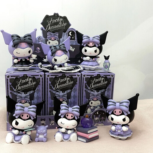 
ONEVAN Kuromi Lucky Casino Series Blind Box Trendy Toys Dolls Desktop Ornaments Girls Birthday Gift Toys Whole End Luxury Set Box [6 Box + 1 Large Box] Kuromi (Give a Viscose for Order)