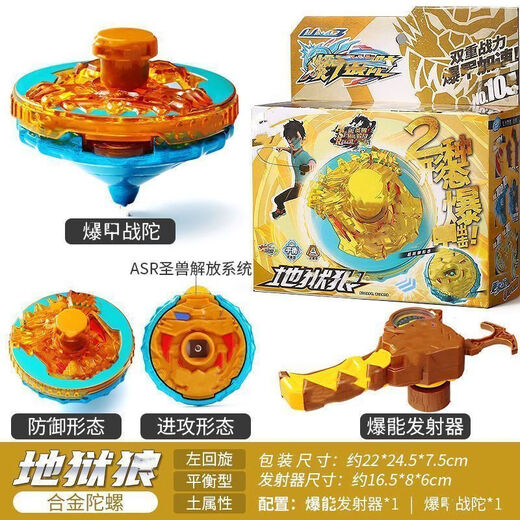 
Wanrene explosion Armor and Tuo Super Change War Tuo 2 Children's Toy Alloy Lighting Edition Magic Rotating New Boy Gyro Toy 6 Upgrade Edition - Shenyan Dragon [Alloy Lighting Gyro] [No Gyro Disc] Upgrade Edition