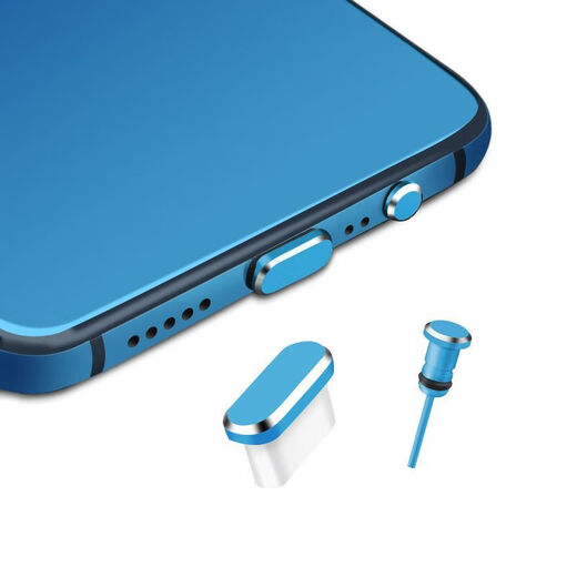 
Yunluo is suitable for mobile phone dust plug Huawei type-C metal plug USB charging port headphone jack seal plug universal single charging plug black