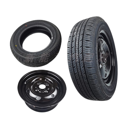 Litian adaptiert an Jinpeng D70V8 Readinghan Tang Tang Tang Terry Stahlring 15565R13 Zoll Ersatzreifen elektrische Allrad-Autozubehör Stahlring + Reifenset 155/65R13