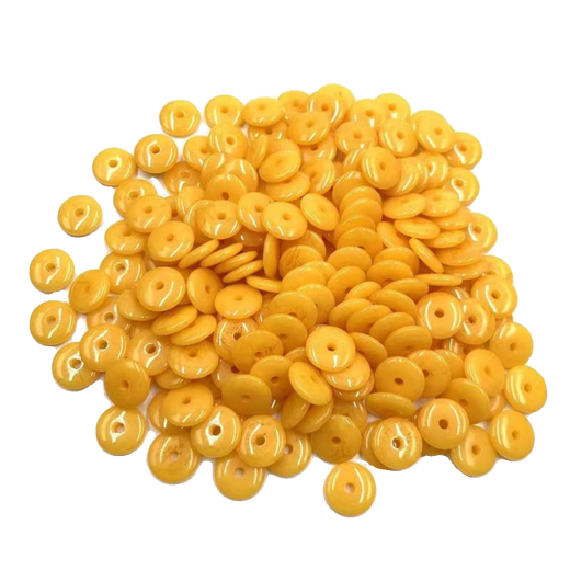 Fat Donglai's same beeswax spacer optimized bead spacer flat piece beeswax round bead spacer Buddha beads jewelry accessories loose bead pad diameter * thickness 8 * 2mm 10 pieces