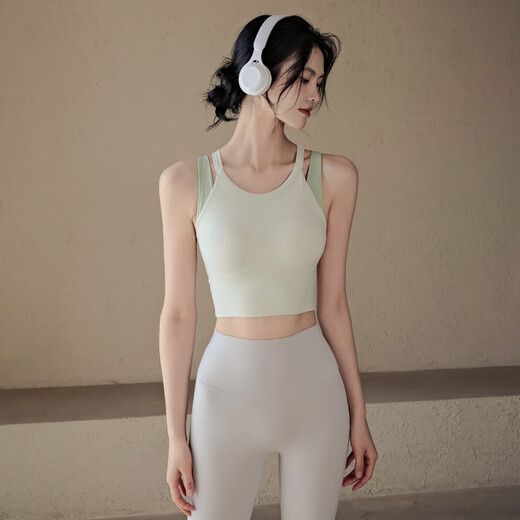 
ACKDCS integrated sports underwear for women with breasts and fitness bra professional high-intensity shock-proof running tennis yoga vest