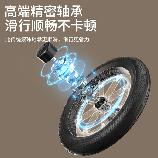 贝趣儿童平衡车1-3-6-12岁宝宝滑步车小孩无脚踏两轮自行车滑行车 12寸 米白 镁合金车架+灯光轮+礼包 2-5-4岁儿童车