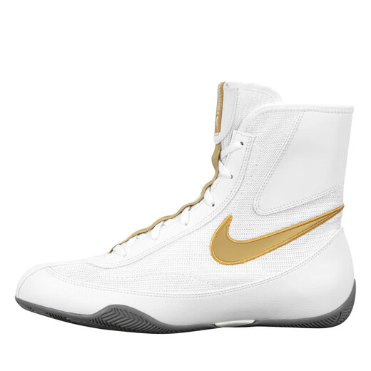 Nike (NIKE) Machomai 2 limited edition lightweight wear-resistant stable support men's professional boxing wrestling shoes fitness fighting shoes Platinum 321819- 170 40.5