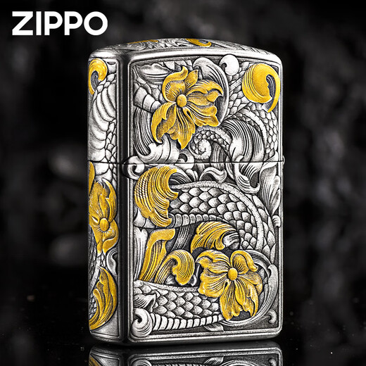 Zippo Light Officiel remplit le serpent de peinture pour faire fonctionner le trésor plus léger du vent Zhibao Kerosène pour le petit ami unique de machine à huile Dy9902TQ