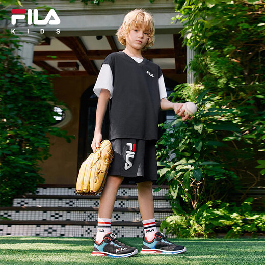 FILA Fila Children's Shoes Children's Comprehensive Training Shoes 2025 Summer Breathable Sports Shoes Men's and Women's Middle and Large Children's Running Shoes