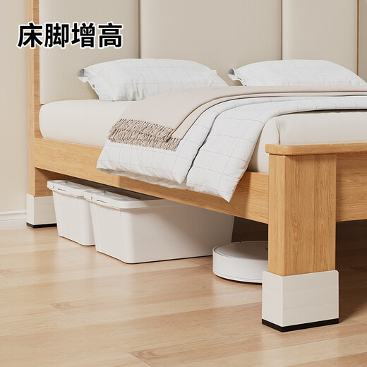 Liofeng table foot booster, bed foot heightening artifact, load-bearing sofa coffee table, table corner leg furniture, non-slip, silent and wear-resistant base, square black 5.8*5.8 high 4cm 4 pieces