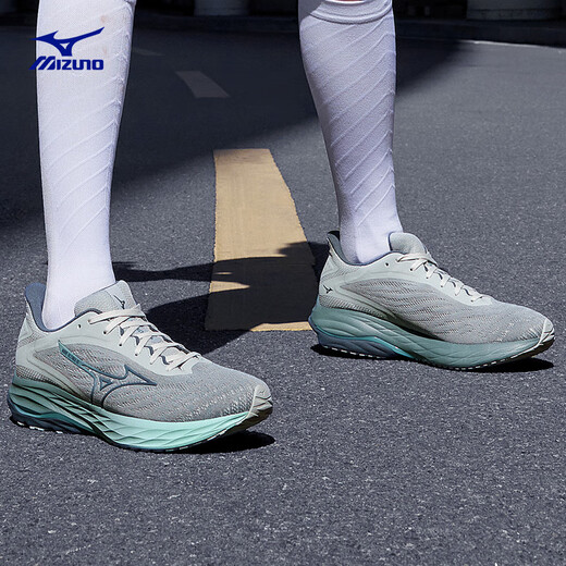 美津浓（MIZUNO）男女跑步运动鞋 舒适缓震 透气耐磨 WAVE ULTIMA 16