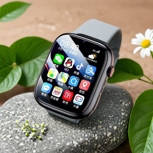 
Xiaomi mobile phone suitable for children's phone watch 5G full network access pluggable card call smart multi-function student watch 5G Supreme Black + full function + WiFi + any download