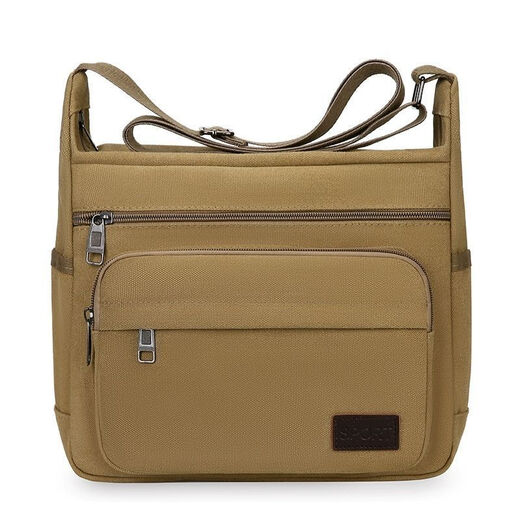 Yupinjia thickened canvas tool bag large capacity plumber wear-resistant dirty messenger bag multi-functional decoration electrician bag tool bag khaki