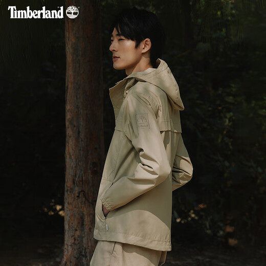 添柏岚（Timberland）官方男装机能风冲锋外套户外防水防风夹克|A695W A695WDH4/甘草黄 XL