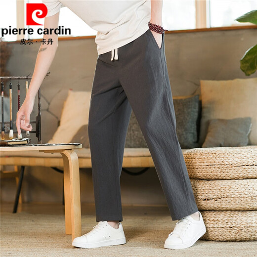 PANTRE CARDIN COTTON LINEN PANTS MEN'S SUMME PANTAL PANTAL DE NOUVEAU MENS