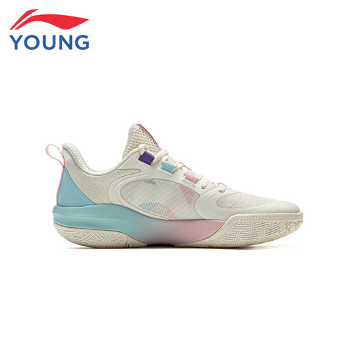Li Ning children's shoes children's basketball shoes boys and girls light energy pre flash card rebound sports shoes 36YKBU046-15