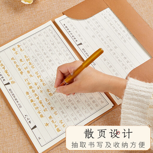 Liupintang Heart Sutra Copy Book 108 times hand-copied sutras, Buddhist sutras, sutras, meditation, decompression, calligraphy, regular script copying, hard-pen small script copybook, calligraphy, Diamond Sutra, Great Compassion Mantra set