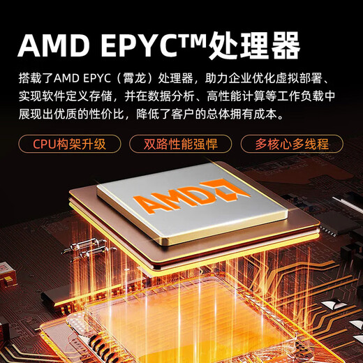 戴尔R750/R750XS/R760XS/R7525 2U机架式服务器虚拟化deepseek主机GPU显卡 R7525丨2颗AMD7452 64C/128T 256G内存丨8块16T硬盘 H755