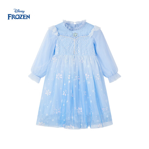 Disney Elsa Girls Princess Dress Dress Girls Autumn Clothing Autumn 2025 New New Product Birthday New Year's Day Dress Dress