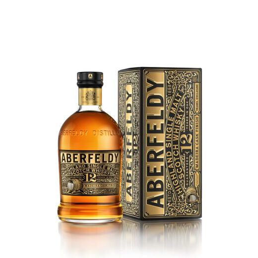 艾柏迪（Aberfeldy）12年 马德拉桶 苏格兰高地 单一麦芽威士忌 700ml 40度 进口洋酒