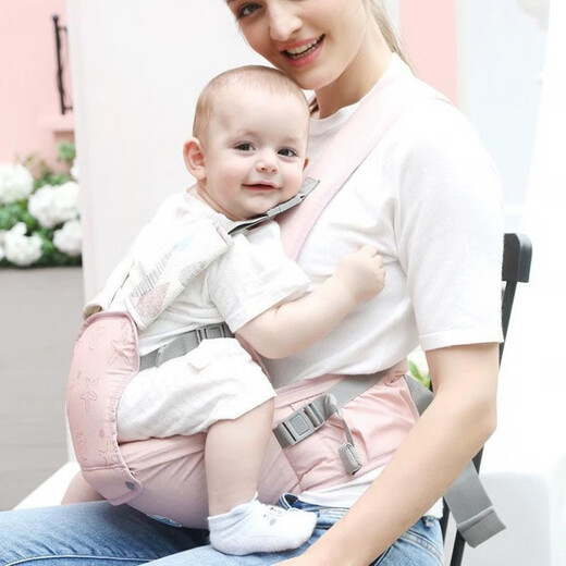 抱抱熊背带新款婴儿用解放抱娃神器不卡脖双手腰凳四季 绿色