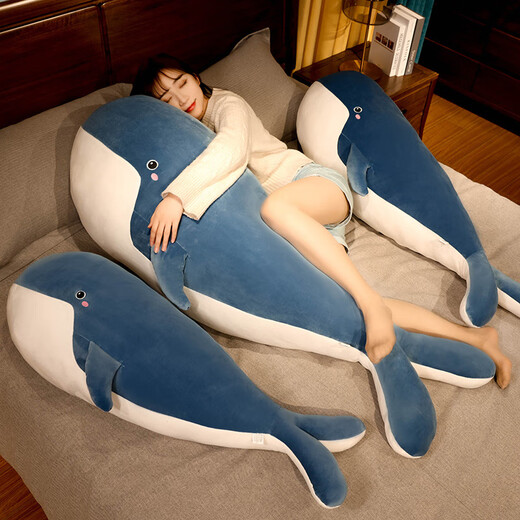4877 Kissen Langstreifen Kissen für Mädchen schlafen mit Beinen und Seitenschlafen mit Nachtkissen für die große Rückenlehne für Jungenstil Bett Cartoon Ozean 2.0 Serie - Schwarzwal etwa 120 cm mit unabhängiger innerer Liner/abnehmbarer Kissenabdeckung