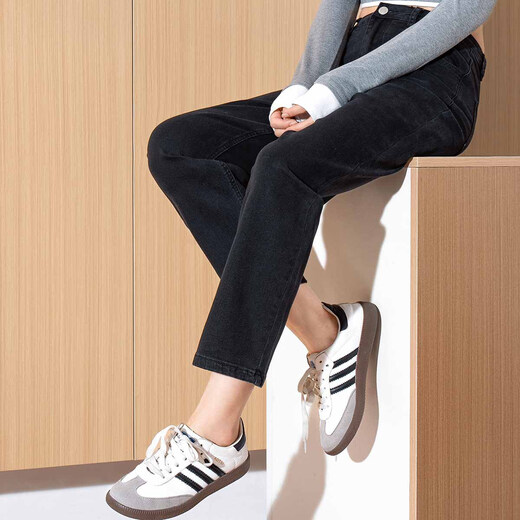 TonLion 2025 Women's Stretch Pipe Small Leg Jeans Black 28