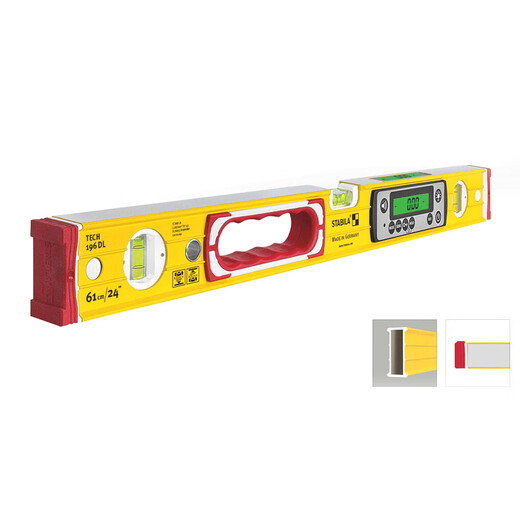 STABILA TECH 196 DL electronic level, sturdy, waterproof and calibration-free, German digital level 19831 23cm (without blisters)