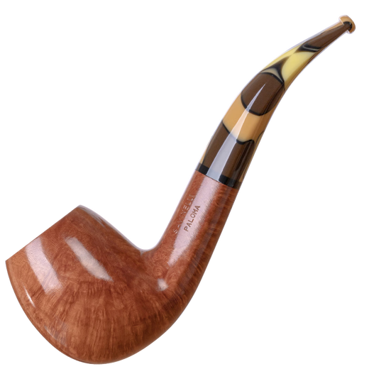 沙芬（SAVINELLI）意大利烟斗石楠木316大口径过滤嘴手工高档雪茄V草烟斗男士烟类 P427LMC-677【帕洛玛】5星推荐