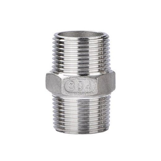 304 stainless steel 4-point wire connector DN15 internal and external wire direct straight-through connector external thread water pipe accessories stainless steel wire DN15 304 material