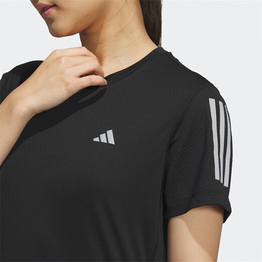 Adidas adidas camiseta femenina de verano para mujer transpirable secado rápido ropa deportiva cómoda fitness de cuello redondo