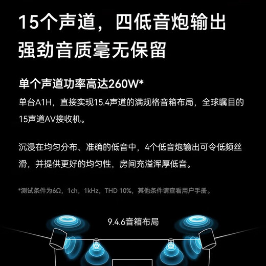 Tianlong (Denon) AVC-A1H-Verstärker Audio-Lautsprecher Heimatheater 15.4 Kanal AV-Hochleistungsverstärker-Decoder-Decoder-Panorama-Sound Bluetooth Native aus Japan [Flaggschiff 15 Kanal] AVCA1H