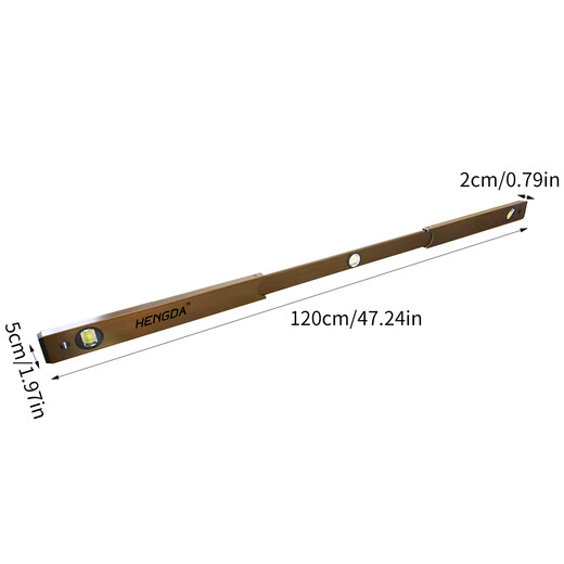 Folding strong magnetic high-precision aluminum alloy level mini lightweight flat ruler retractable small portable measuring ruler 460-600mm strong magnetic type