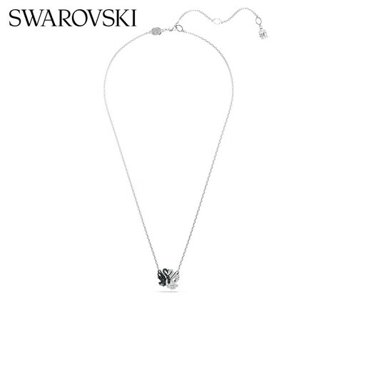 Swarovski (SWAROVSKI) SWAN black and white two-color swan Shijia hugging goose necklace girl birthday gift
