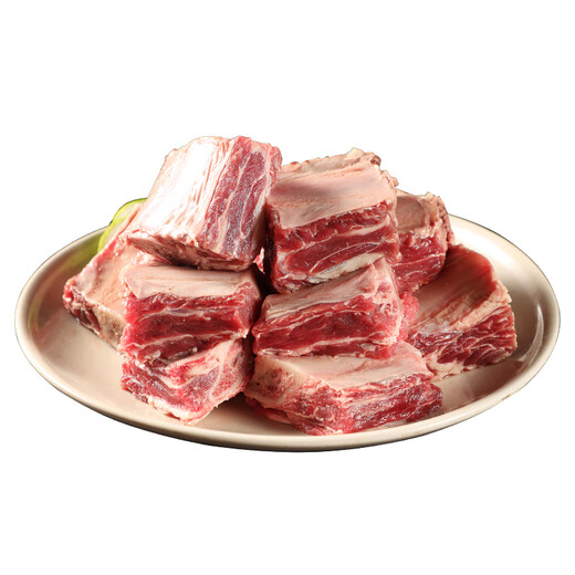 Pao Dingjia domestic raw cut beef ribs 1kg/bag BBQ meat ingredients frozen grain-fed halal sour beef