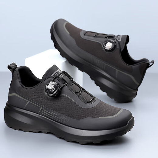 Caotu Light Luxury Men's Shoes для весны и лета Новые не скользкие походные туфли для мужчин для мужчин спортивные капусты для мужчин для мужчин для мужчин 3527 черные 41 кожаный размер обуви