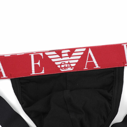 ARMANI/Armani EA men's fashion Eagle logo 2-piece sexy thong EM000257 AF10778 dark blue/red MB315 2 pieces XL
