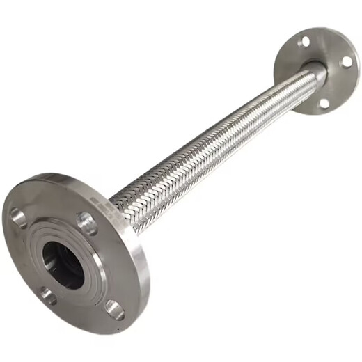 FGO stainless steel metal braided hose, overall 304, flanges at both ends PN16 DN125, 10 meters long BWG-16P