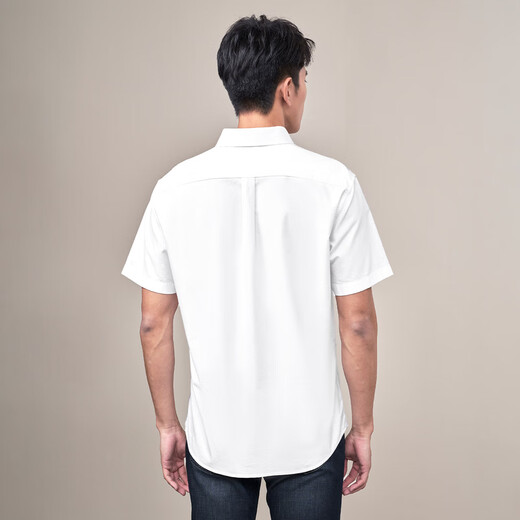 Camisa de manga de Hailan Home (HLA) Camisa de manga corta Men's Summer Light Business Classic Camiseta Pure Cotton Camiseta Hombres Día de regalo de regalos 18 175/92a (M) Recomendado 68-74 kg
