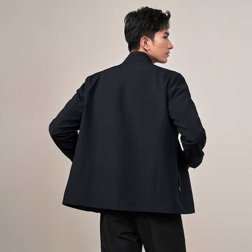 HLA HaiLan Home Jacket Men's Light Business Classic Series Printed Jacket Executive Jacket
