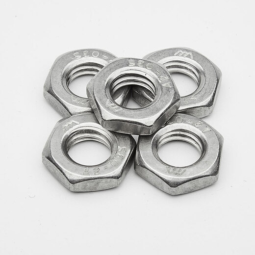 Jingong 304 Tuerca hexagonal de acero inoxidable Tuerca de acero inoxidable de acero inoxidable tornillo de tornillo fino hexágono plano Tuerca fina M16*1.5 TODO FINO GB6173 [1 pieza]