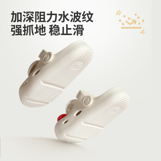 Shepherd children's clog shoes summer parent-child family of three outdoor boys' beach shoes soft-soled girls' slippers obsidian black (suitable for sizes 29-35) 29 base mark 190/shoe inner length 18.5cm