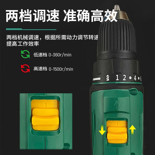 Shida 18V lithium electric drill set household tool set multi-functional tool box electrician woodworking repair set 05152 standard version without Bluetooth 05152