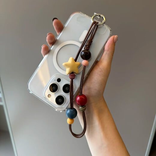 Beiyipin mobile phone hanging decoration retro stars oil wax rope mobile phone lanyard anti-lost and anti-stolen liberation two-hand hand hanging hanging neck mobile phone wrist lanyard