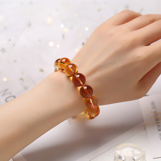 Etkoll Collection Brazilian Citrine Body Bracelet Bracelet for Boy and Girl as a Birthday 520 Valentine's Day Gift 10mm Collection Grade