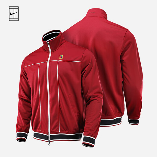 
NIKE Nike men's tennis jacket long sleeve autumn and winter new style 25 Australian Open tennis player same style jacket HV8213-677 [New Year red Australian Open style] S