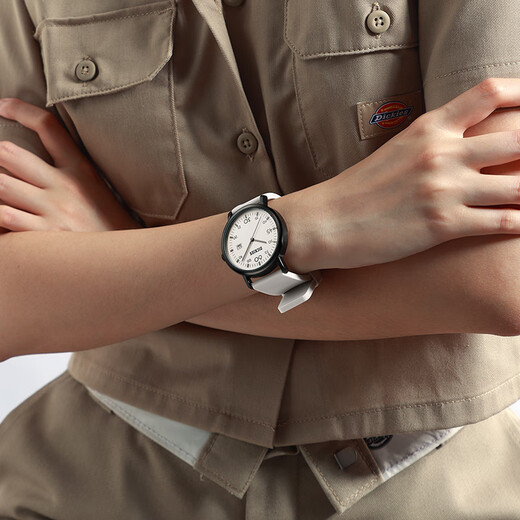 Dickies student watch junior high school exam table sports retro work calendar waterproof silicone watch CL-686 classic white