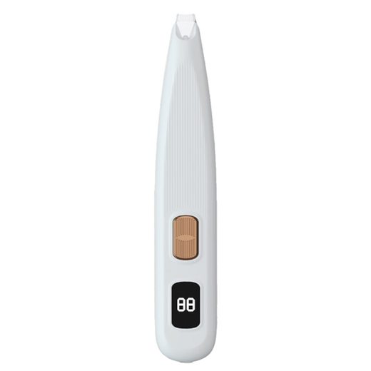 Pet Xiaoyi cat and dog pet foot shaving device LED rechargeable electric shaving tool cat and dog hair beauty trimming household electric clipper White narrow mouth LED digital display pet shaving device