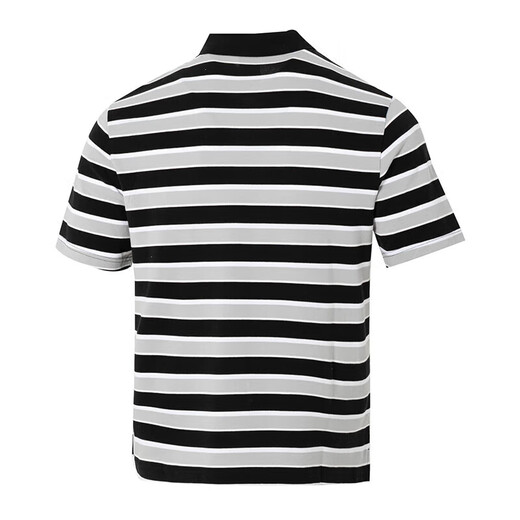 NIKE耐克男装夏季潮流时尚运动服条纹短袖舒适透气翻领POLO衫 FN3897-010 S