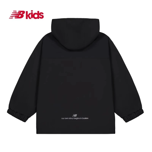 NEWBALANCE NB Ropa para niños 25 años Spring New Style Style Chaqueta para hombres y mujeres con capucha Windbreaker Jacket 7AF12013 7AF12013-Bei PATHI 140 cm
